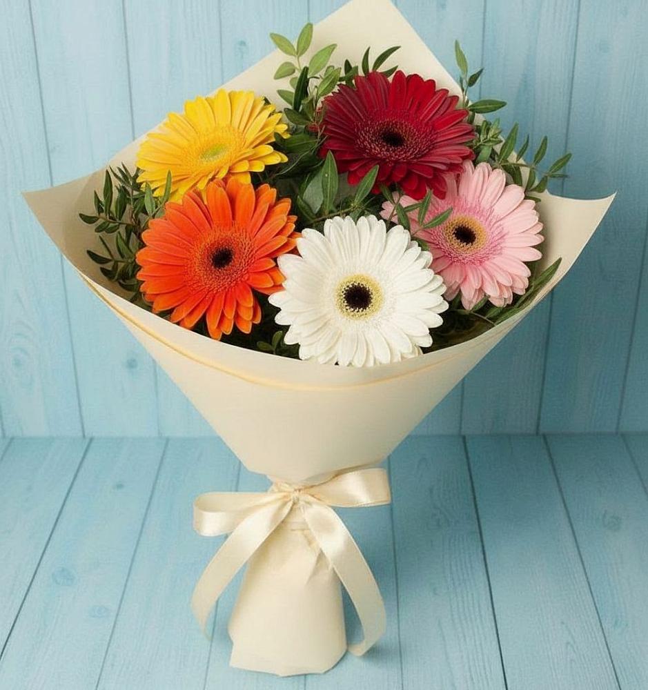 Букет цветов из: Герберы в Коряжме