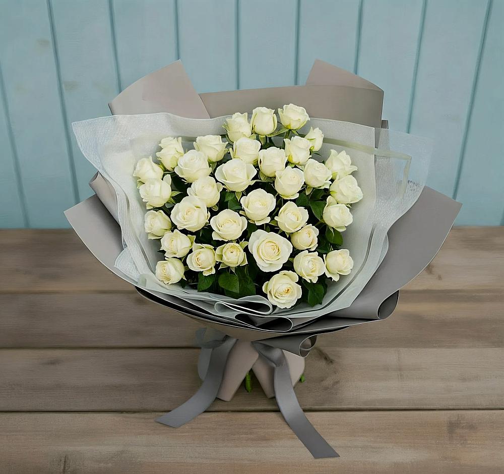 Букет Белоснежная нежность в Коряжме