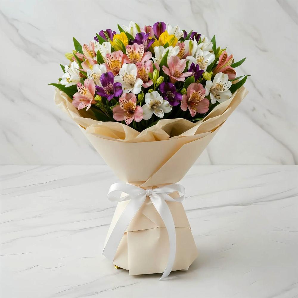 Букет цветов из: Альстромерии в Коряжме