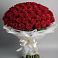 Букет 101 Красная роза Блэк Мэджик в Коряжме
