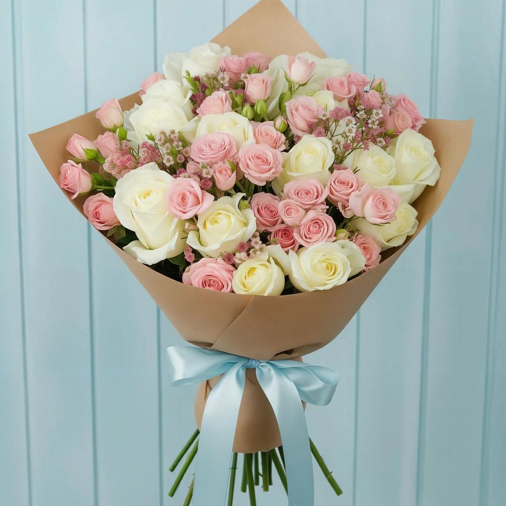 Букет цветов из: Розы в Коряжме