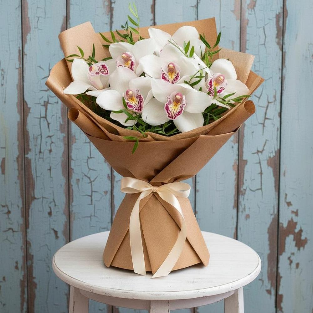 Букет цветов из: Орхидеи и Розы в Коряжме