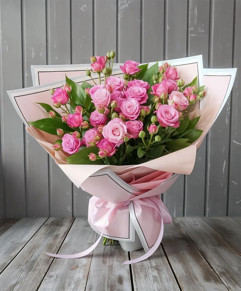 Букет Розовый кустик в Коряжме