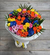 Букет цветов из:  Розы и Хризантемы #REPLACE_PRED# Коряжме