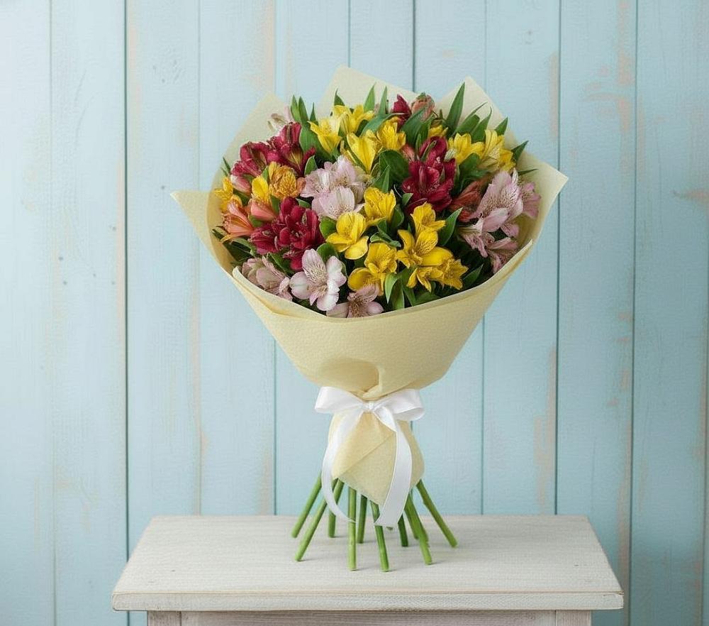 Букет цветов из: Альстромерии в Коряжме