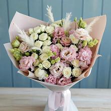 Букет цветов из:  Альстромерии и Розы в Коряжме
